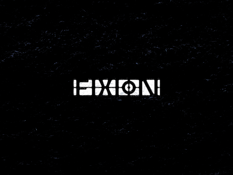 FIXI0N STATIC apparel branding clothing fashion forward logo screen static texture typography visual communication wordmark