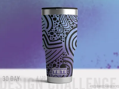 Proposed custom YETI design 8/30 abstract art art licensing branding drawing freehand graffiti hand drawn illustration ipad pro lineart op art packaging design pattern pattern design procreate street art surface design swirls textile design urban art