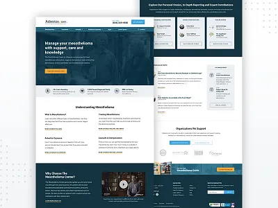 Asbestos Home Page - Desktop homepage medical site website