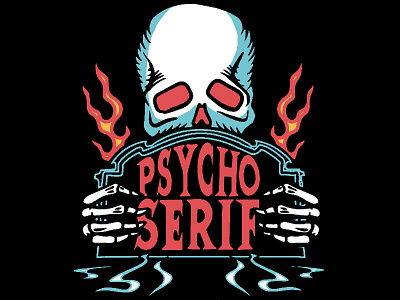 Psycho Serif custom font font hand drawn type kern club samborghini typeface typeography