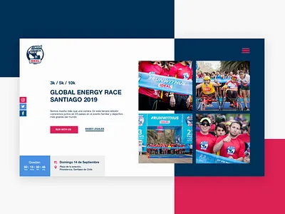 Event Landing page design event graphic design landing landing page runner running sport ui ux web website