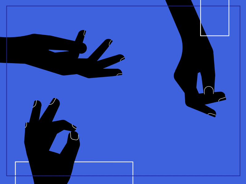 Hands stack 2d animation concept design flat gif graphic hands loop minimal rig vector