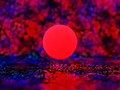 Red 03 3d design illustration