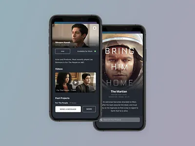 Profile & Movie Cards app blis film ios iphone movie page profile screen