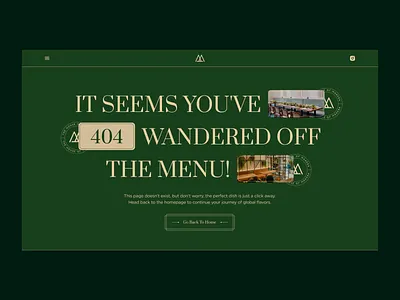 Restaurant - 404 Page 404 page creative design food restaurant ui ui design visual design website