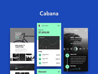 Free Cabana Ui Kit (Sketch) design free sketch free sketch ui kit free ui kit freebie freebies mobile ui ui design ui kit ux