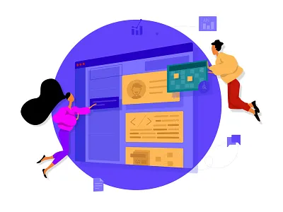 Free Team Work Illustration design freebie freebies illustration vector