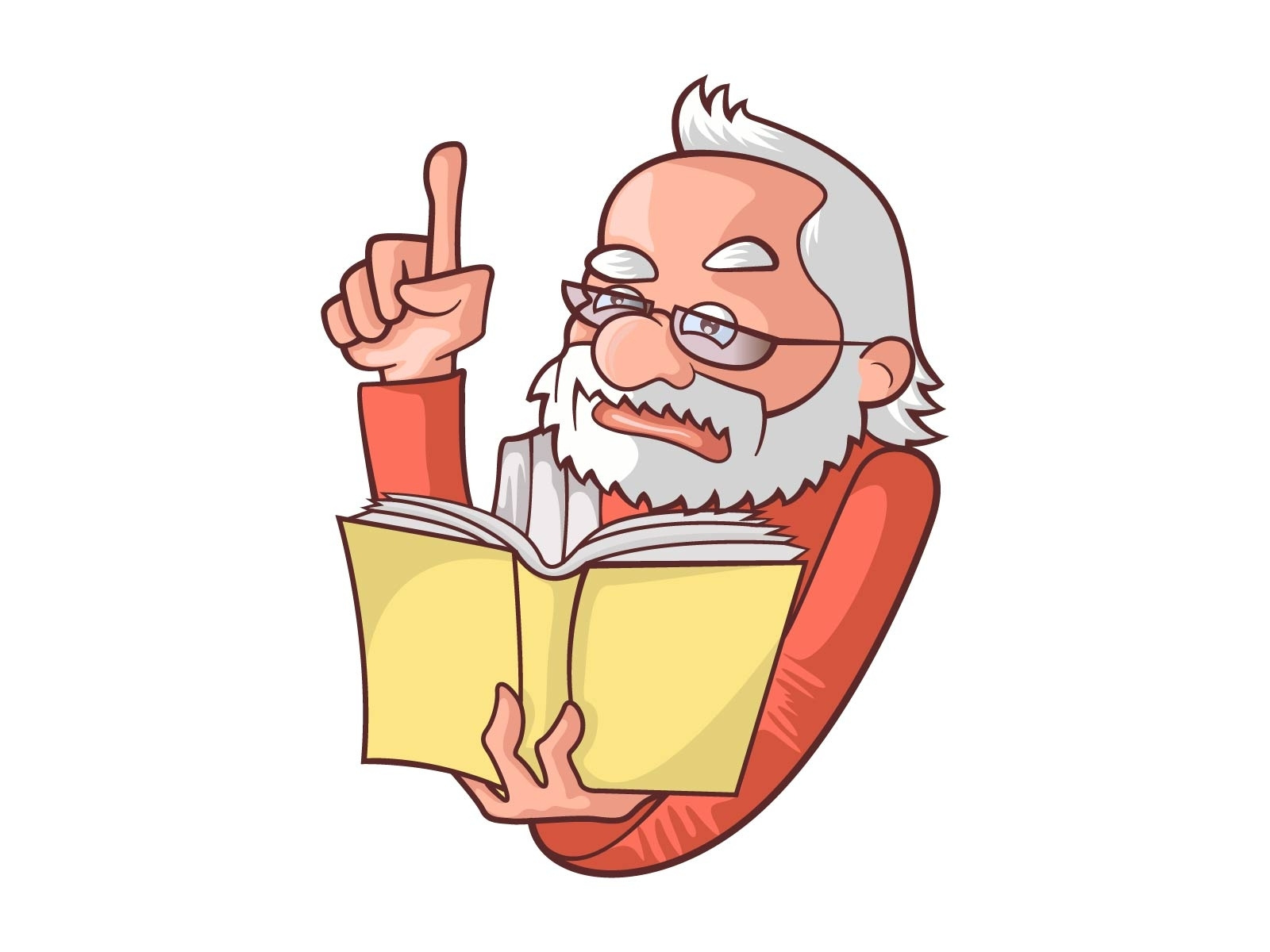 Narendra Modi Reading Book - Sticker Design by Sarkartoon on Dribbble