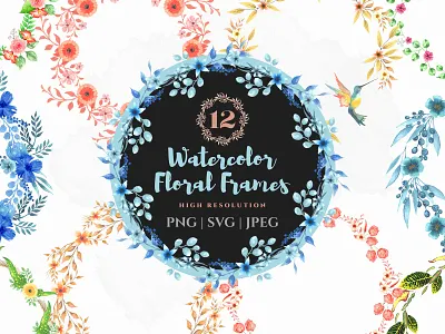 Beautiful watercolor floral frames album frames art artwork bouquet bouquet wreath decoration floral leaves floral png floral wreath frames svg handmade watercolor floral illustration ornaments scrapbook stickers svg watercolor floral watercolor png watercolor stickers wedding invitation