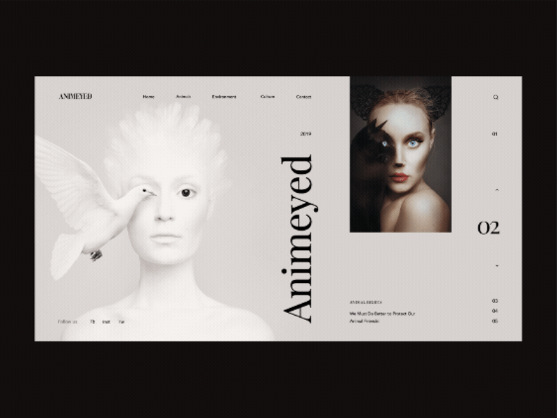 Animeyed after effect animals beautiful cat concept dark design eyes people sketch ui uiux uiuxdesign web website