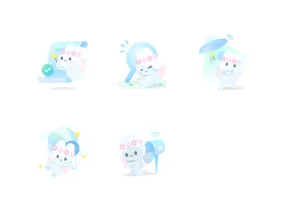 Blankpage 404 error 404 page blanket carrot cute design illustration pages rabbit ui