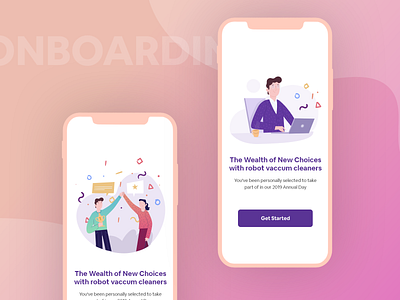 Onboarding Screens Design character gradient illustration iphonex onboarding onboarding illustration onboarding screen prize trending trending ui walkthrough winner