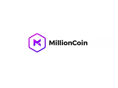 Logo MillionCoin bitcoin coin ethereum grid logo trading