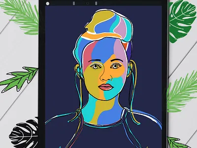 Abstract potrait painting | Naz Graphics Design | India digitalart graphics design illustration nazitsolutions vector art