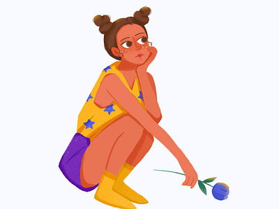 routine 5 flower girl illustration summer