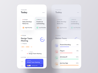 Task Management App UI app app ui calendar ios ios app jobs meeting product projects task team todo
