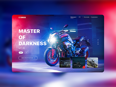 Yamaha M10-Landing page web UI design interaction design landing page design landingpage website design websites