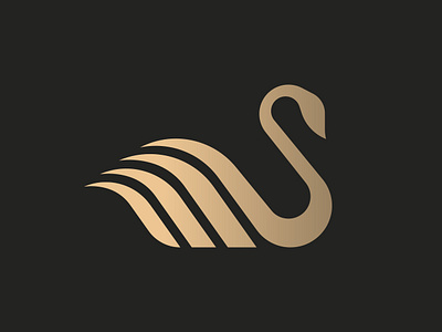 Swan Logo adobe illustration app icon branding classic classy colourful cute animal gradient logo logo design modern logo resort royal royal logo simple swan vector