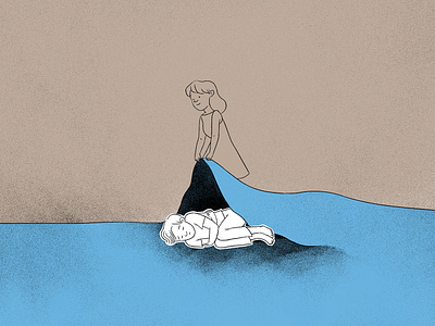 I've dreamed of you so much blue digital illustration illustrated poem illustration love love poem poetry
