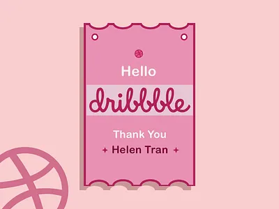 Hello Dribbble first hello dribbble invite thanks welcome