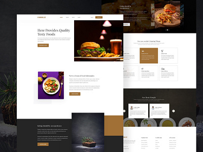 Restaurant landing page 2019 trend clean design dribbble best shot food landing page minimal restaurant restaurant landing page restaurants typography ui ux web website