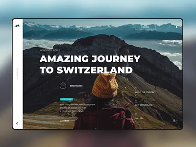 Journey to Switzerland design design science layout minimal type typography ui ux web website