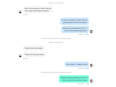 Inbox chat conversation chat chat app conversation conversational ui crm customer service customer support inbox support ui