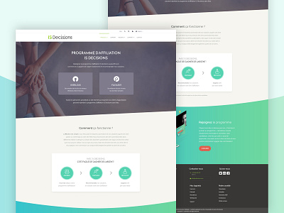 Affiliate program - Landing page affiliate marketing affiliate program clean design gradient landing page photoshop ui ux web web design website