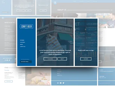 Upstreet Craft Beer Corner - Website Design beer branding craft beer modular ui ux web web design wordpress