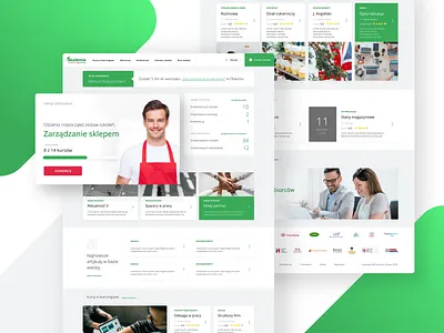 Eurocash Academy - Educational Platform case study clean creative dashboard design desktop grid main page minimal ui user userinterface ux web webdesign website