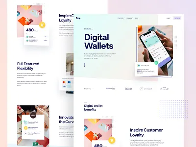 P - Web Design Exploration app dashboard design experience gradient interface lander mockups pay payment product design style guide ui user ux web web design website