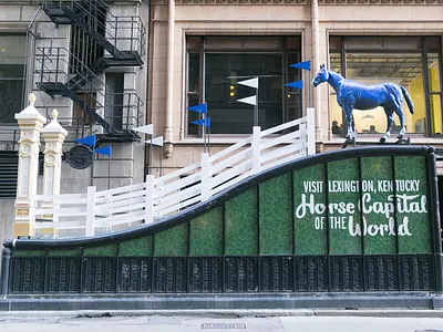 Chicago OOH Takeover for VisitLEX branded chicago environment handlettering kentucky lexington marketing ooh tourism typography