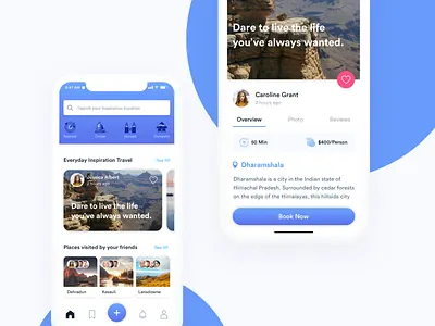 Travel App Concept clean design concept ios app location travel app travel uidesign ux design