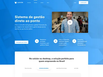 Controlle - web design exploration design header hero hero banner landing landing page ui uidesign uiux ux website
