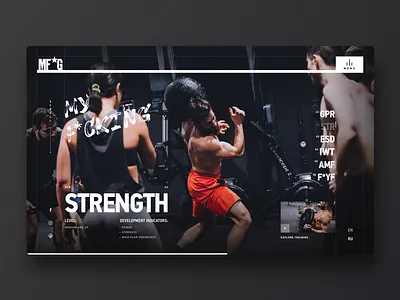 MF*G – Kyiv Gym design digital fitness grid gym sport ui uiux workout