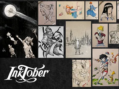 Inktober Wall anime anime and manga drawing drawings fan art illustration ink inktober inktober2017 manga traditional art