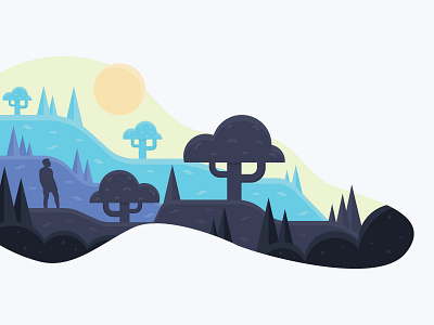 Wander design flat graphic design icon illustration nature vector vector design vector illustration wander