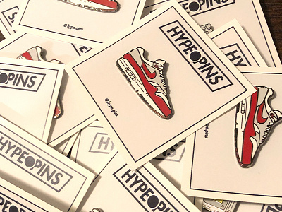 AirMax 1 Hard Enamel Pins airmax enamel pin illustration lapel pin nike pins product design shoe