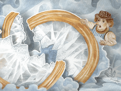 Snow Queen AR book 2d 3d aftereffects animation ar augmented reality book character animation gif illustration motion snow queen