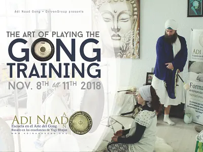 Gong Training alternative design flier graphicdesign typography