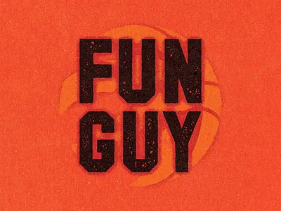 FUN GUY.⁣⁣⁣ adobe alexei branding client conceptual design digital distress editorial experiment graphic illustration illustrator logo personal progress retro texture vector vella