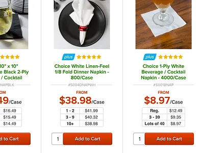 Refined lot pricing product design user interface website
