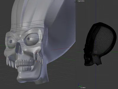 Alien - work in progress 3d 3d art 3d modeling alien blender blender3d mars attacks