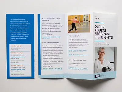 University Neighbourhood trifold program brochure editorial design layout layout design print print design printing trifold trifold brochure type hierarchy type hike typography