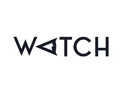 watch logo bw design eye logo minimal simple simple logo typography