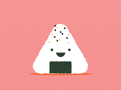 Onigiri art design illustration illustrator kawaii onigiri vector
