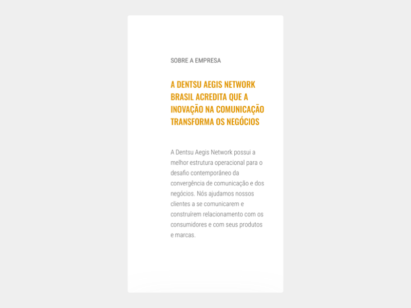DAN Internship Program Mobile design interaction design interface principle prototype ui web