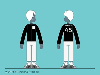 WEATHER Manager character design illustration