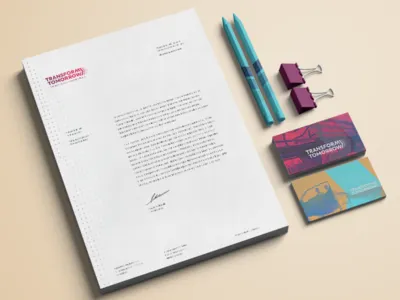 Metropolitan Planning Organization: Transform Tomorrow brand identity branding logo print