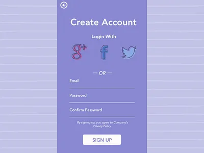 Daily UI Login dailyui 001